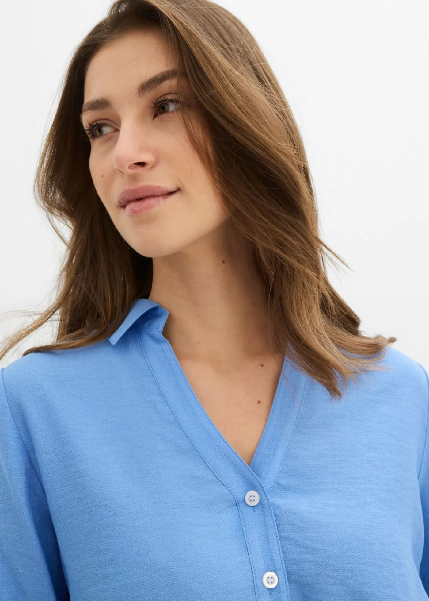 Mujer bonprix bonprix Blusa tipo boxy de mezcla de viscosa