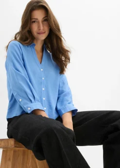 Mujer bonprix bonprix Blusa tipo boxy de mezcla de viscosa