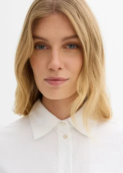 Mujer bonprix bonprix Blusa tipo Oxford de algodón orgánico