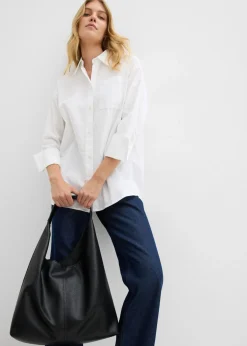 Mujer bonprix bonprix Blusa tipo Oxford de algodón orgánico