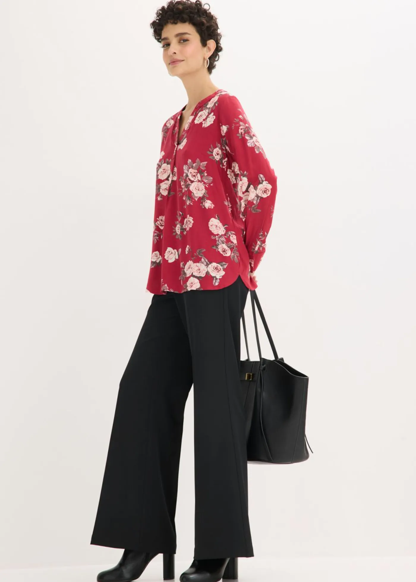 bonprix bonprix Camisas Y Blusas>Blusa tipo túnica Cereza de flores