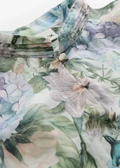 bonprix bonprix Premium|Camisas Y Blusas>Blusa tipo túnica Lila empolvado de flores