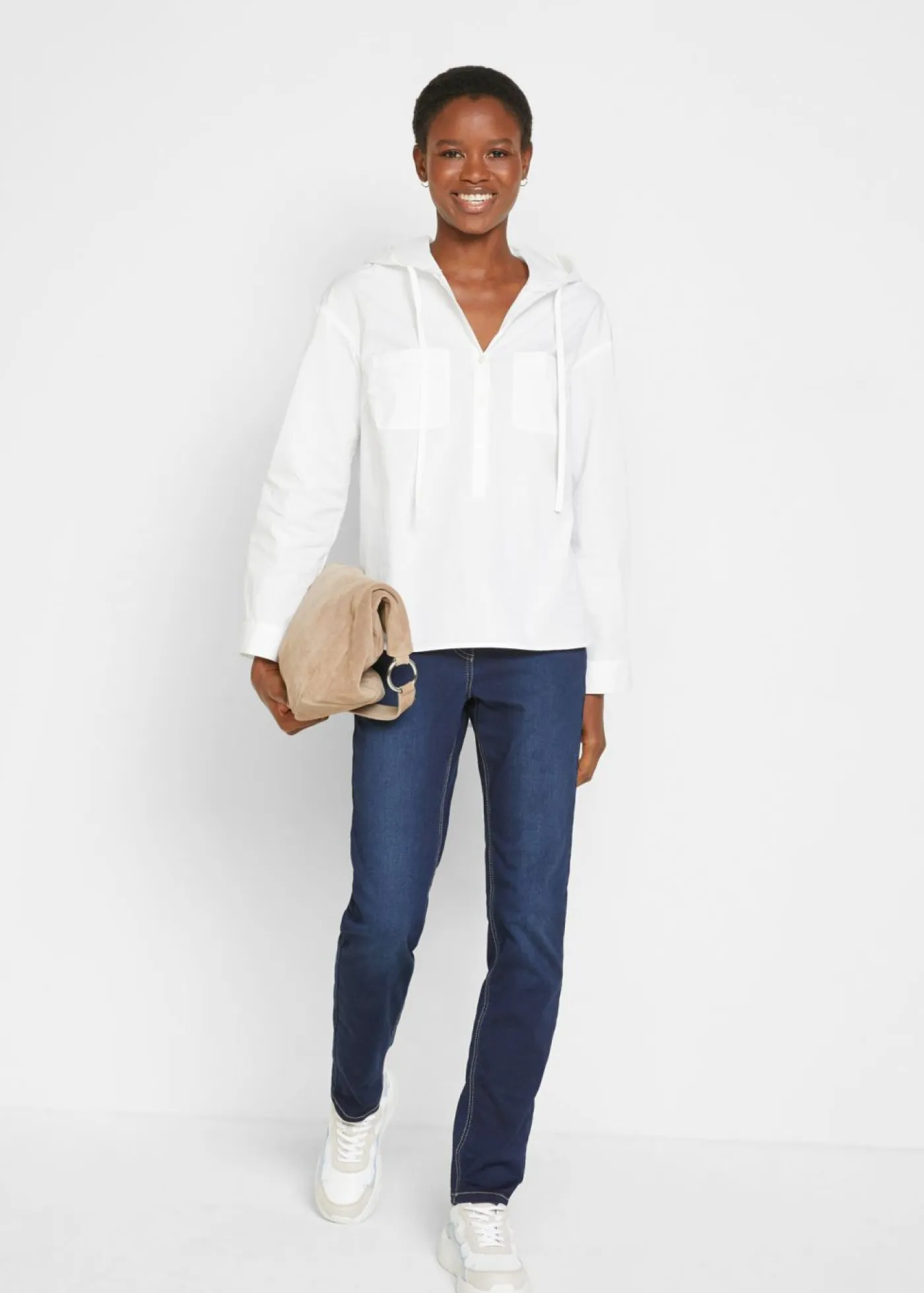 Mujer bonprix bonprix Blusa tipo túnica de algodón orgánico puro