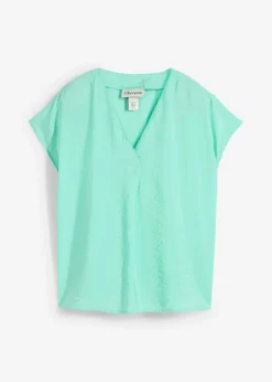 Mujer bonprix bonprix Blusa tipo túnica de mezcla de viscosa fluida