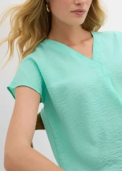 Mujer bonprix bonprix Blusa tipo túnica de mezcla de viscosa fluida