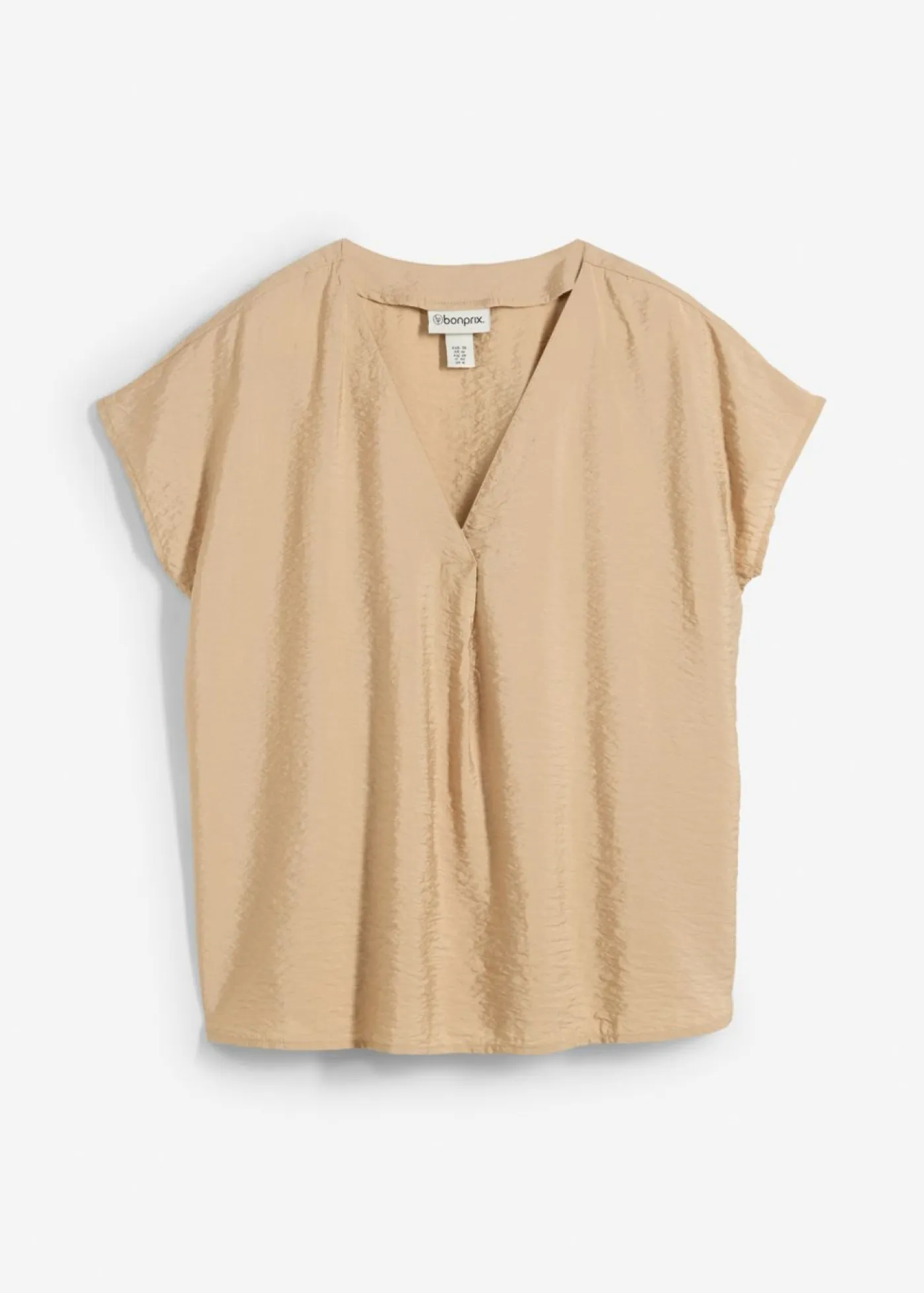 Mujer bonprix bonprix Blusa tipo túnica de mezcla de viscosa fluida