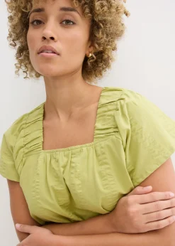 Mujer bonprix bonprix Blusa tipo túnica de milrayas de algodón