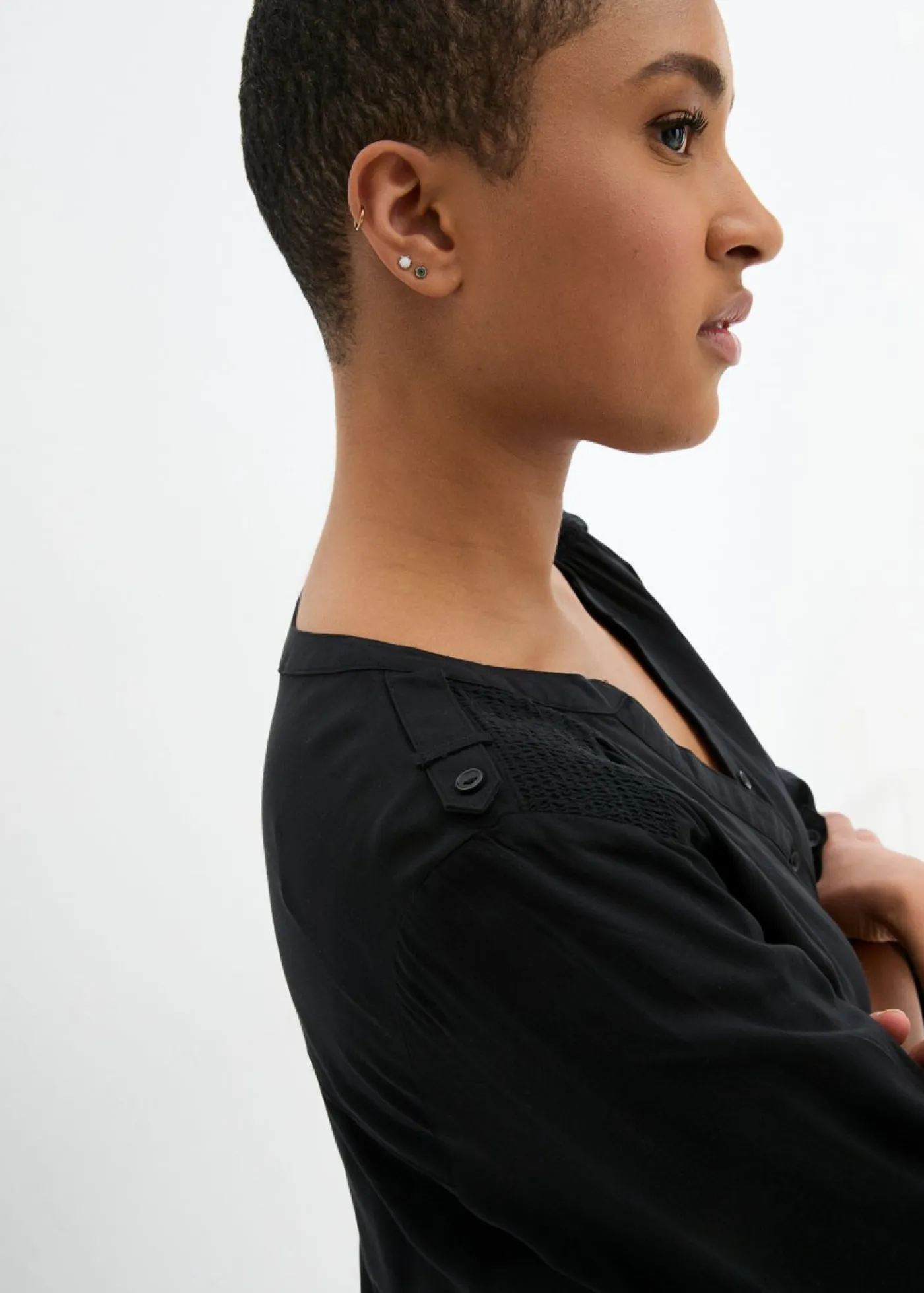 bonprix bonprix Camisas Y Blusas>Blusa tipo túnica de viscosa suave Negro