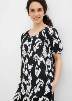 Mujer bonprix bonprix Blusa tipo túnica de viscosa arrugada