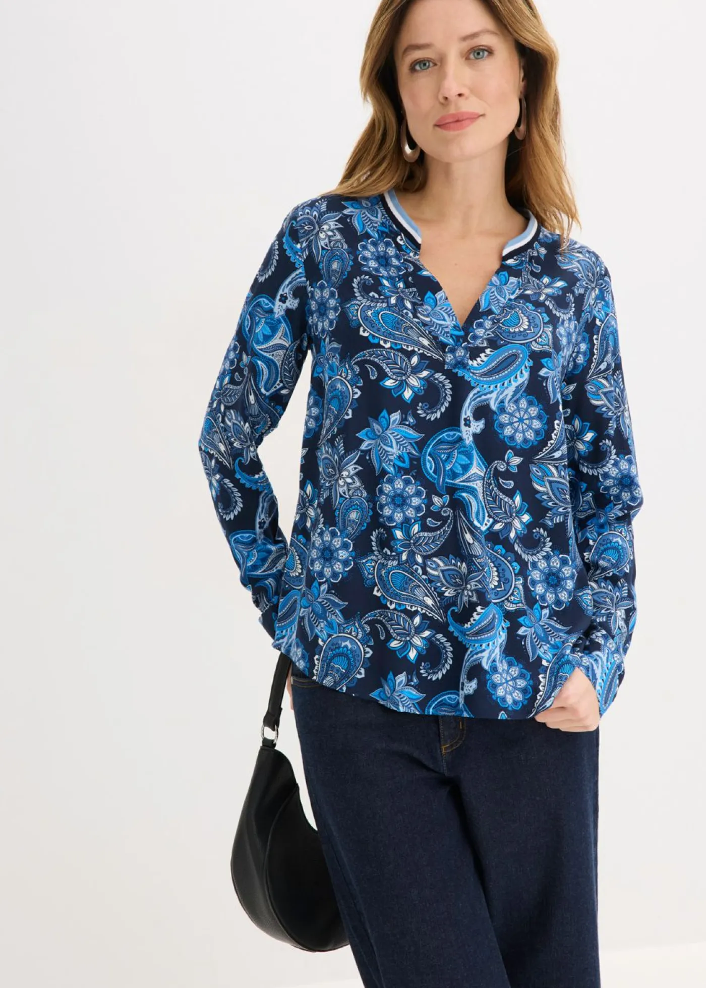 Mujer bonprix bonprix Blusa tipo túnica de viscosa fluida