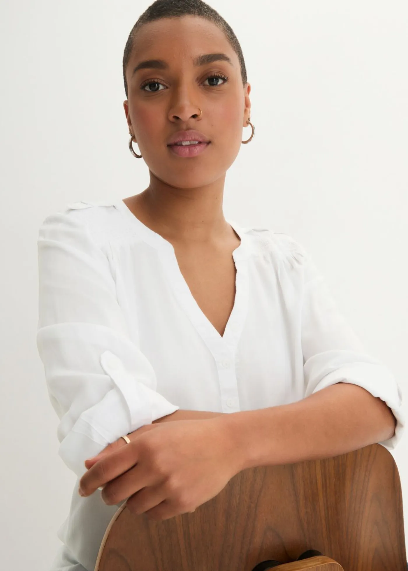 Mujer bonprix bonprix Blusa tipo túnica de viscosa suave