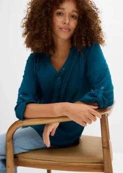 Mujer bonprix bonprix Blusa tipo túnica de viscosa suave