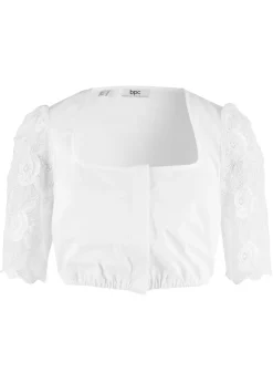 Mujer bonprix bonprix Blusa tradicional con manga de encaje