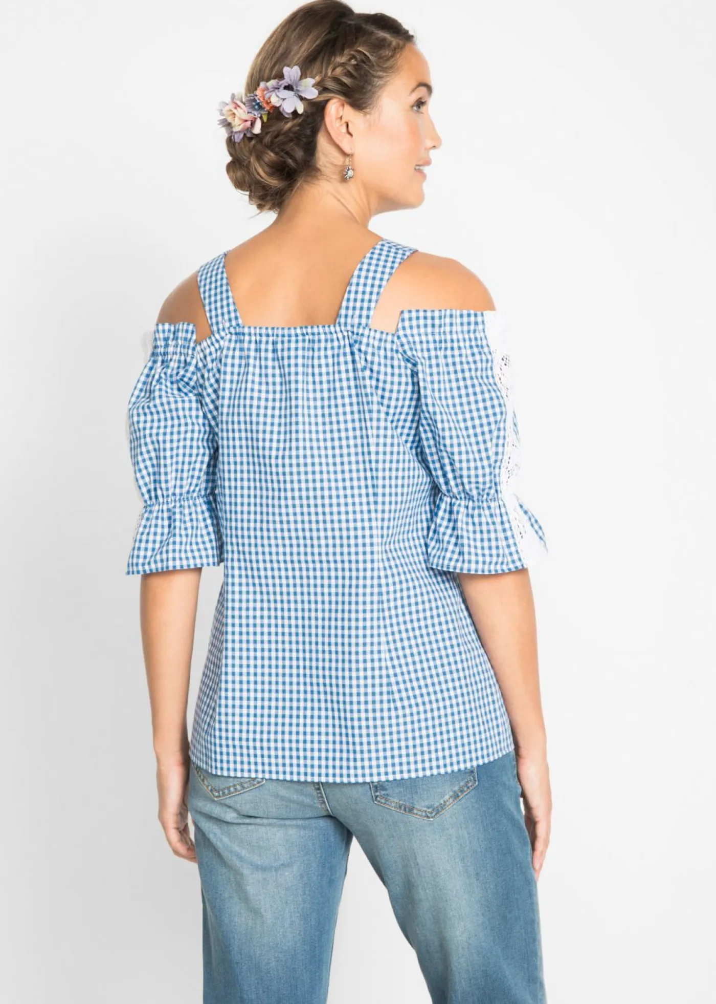 Mujer bonprix bonprix Blusa tradicional con media manga