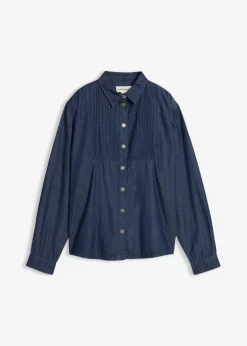 Mujer bonprix bonprix Blusa vaquera holgada de algodón orgánico