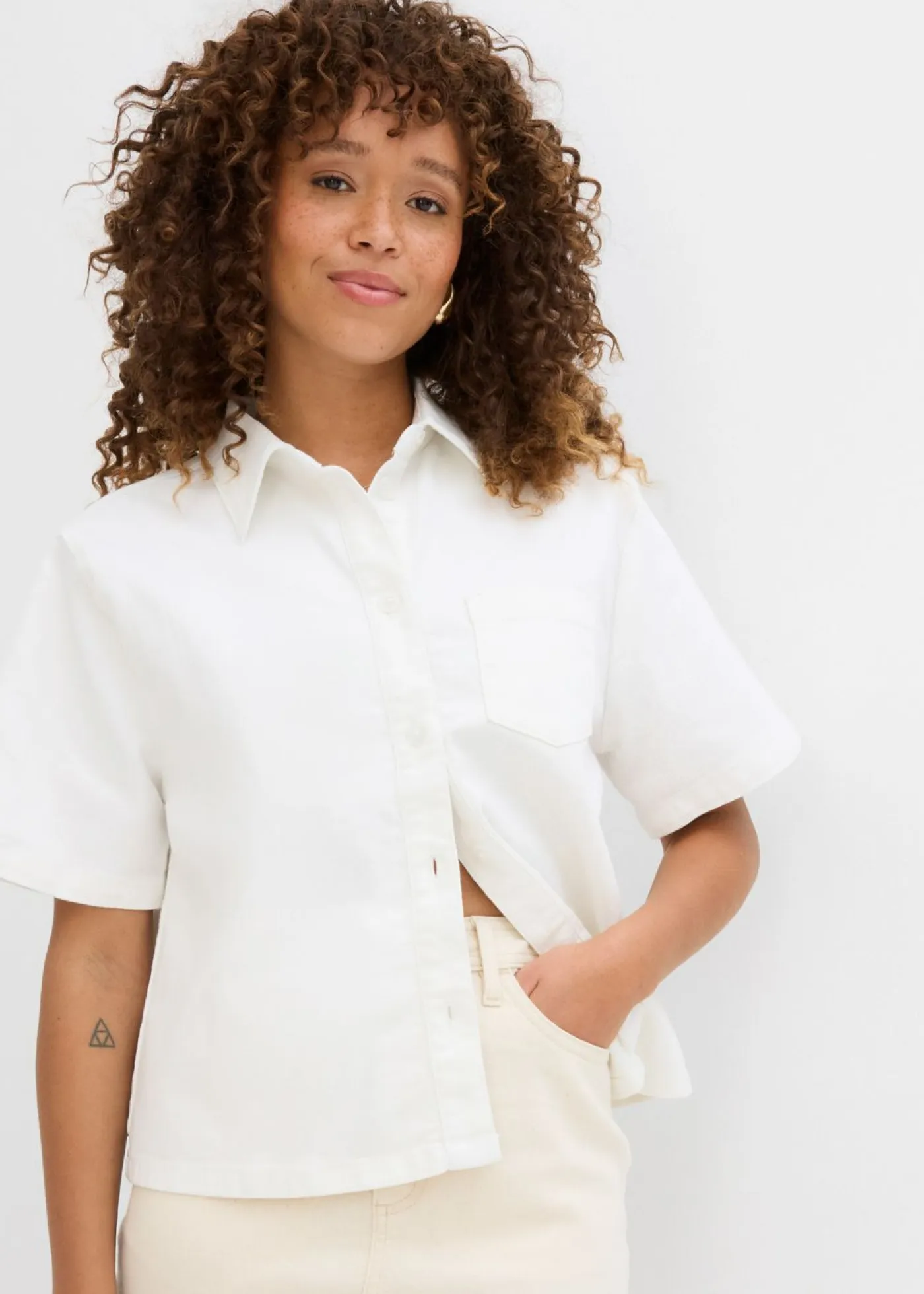 Mujer bonprix bonprix Blusa vaquera, oversize