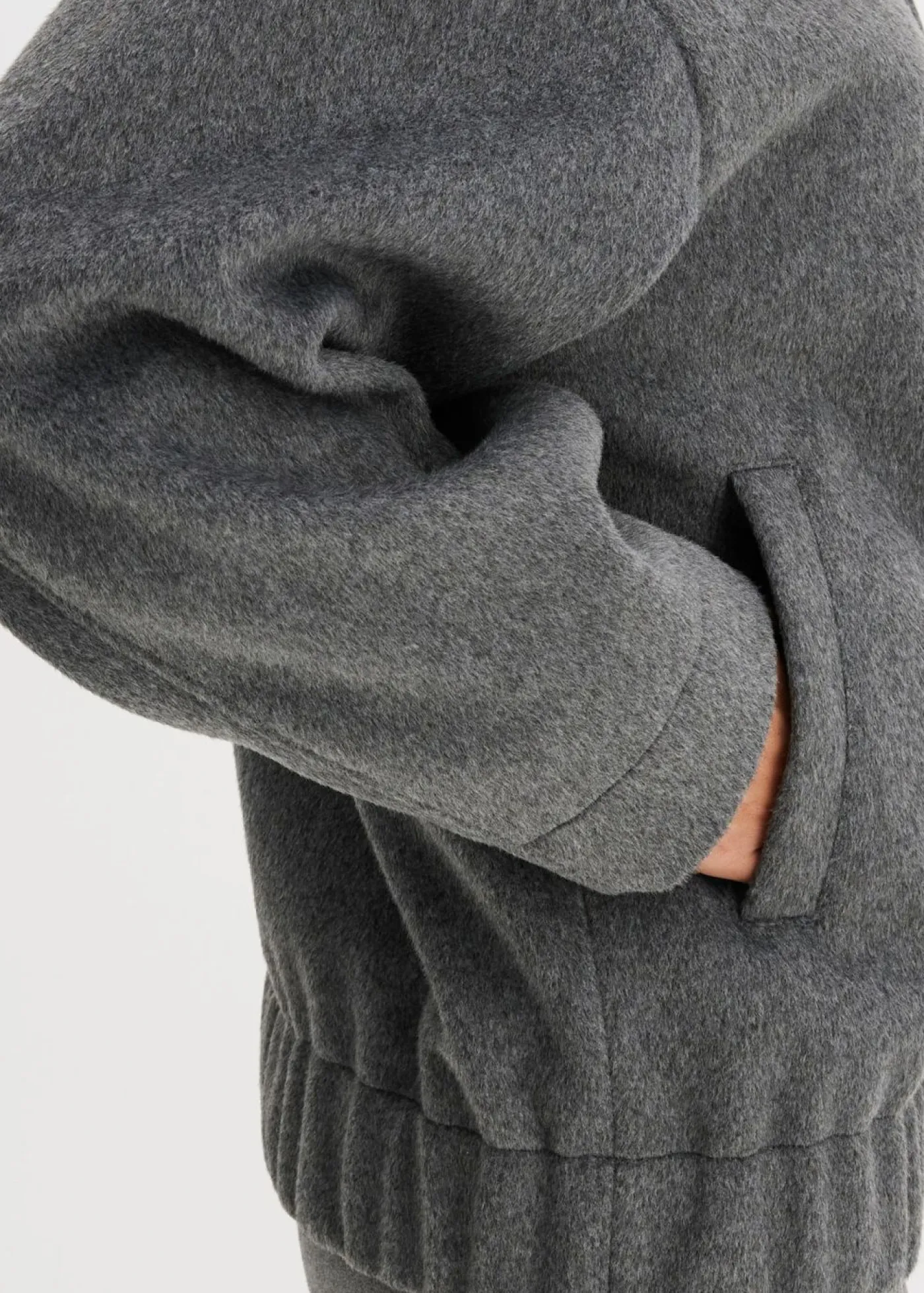 bonprix bonprix Esenciales|Chaquetas Y Abrigos>Blusón antracita jaspeado moteado