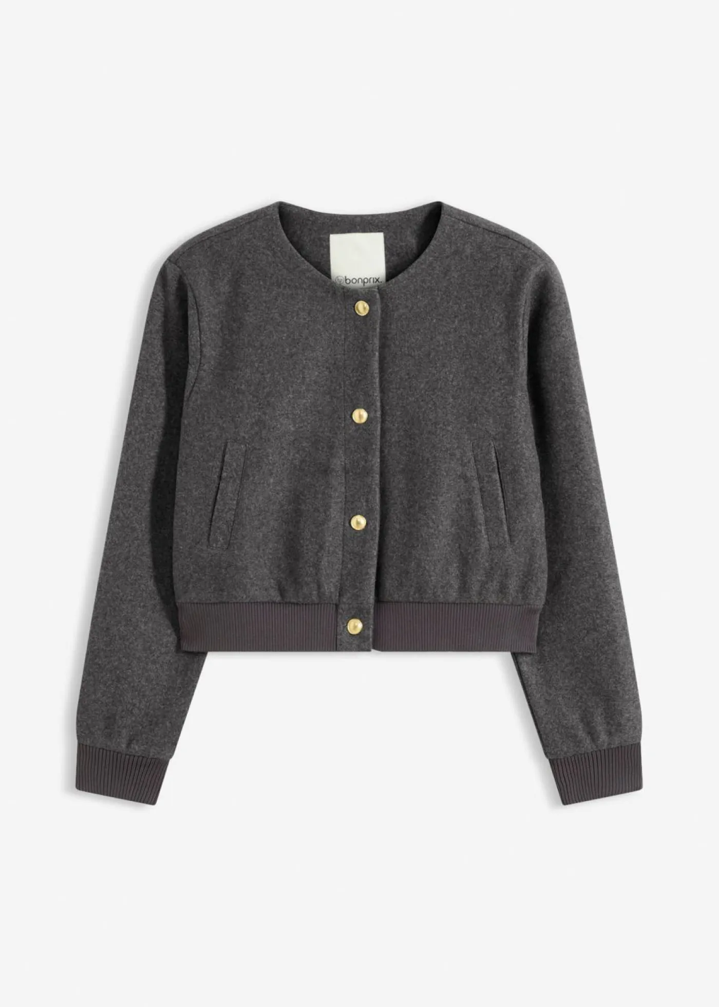 Mujer bonprix bonprix Blusón corto de buclé suave