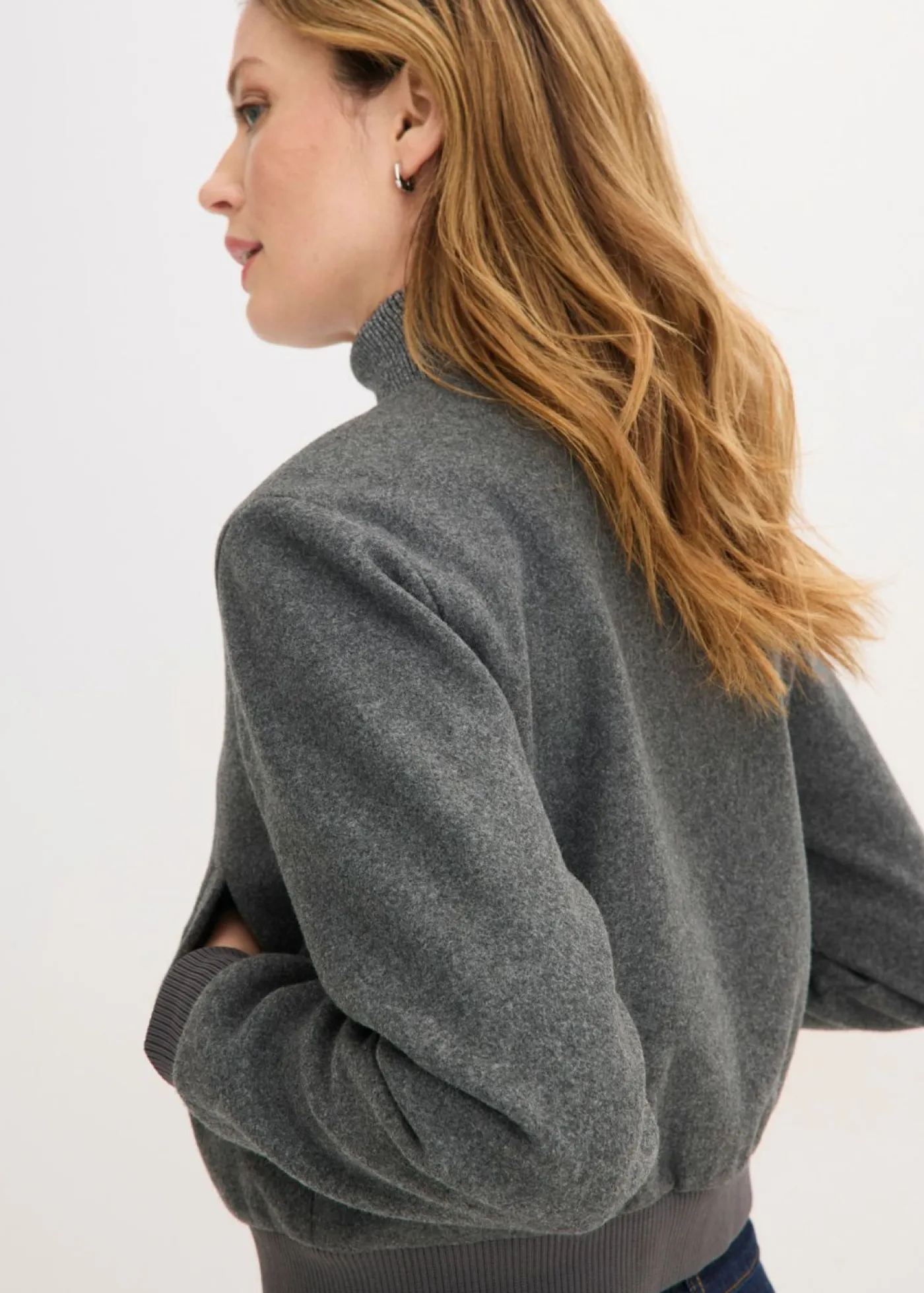 Mujer bonprix bonprix Blusón corto de buclé suave