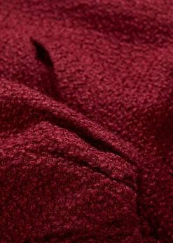 bonprix bonprix Chaquetas Y Abrigos>Blusón de bouclé suave Rojo rubí