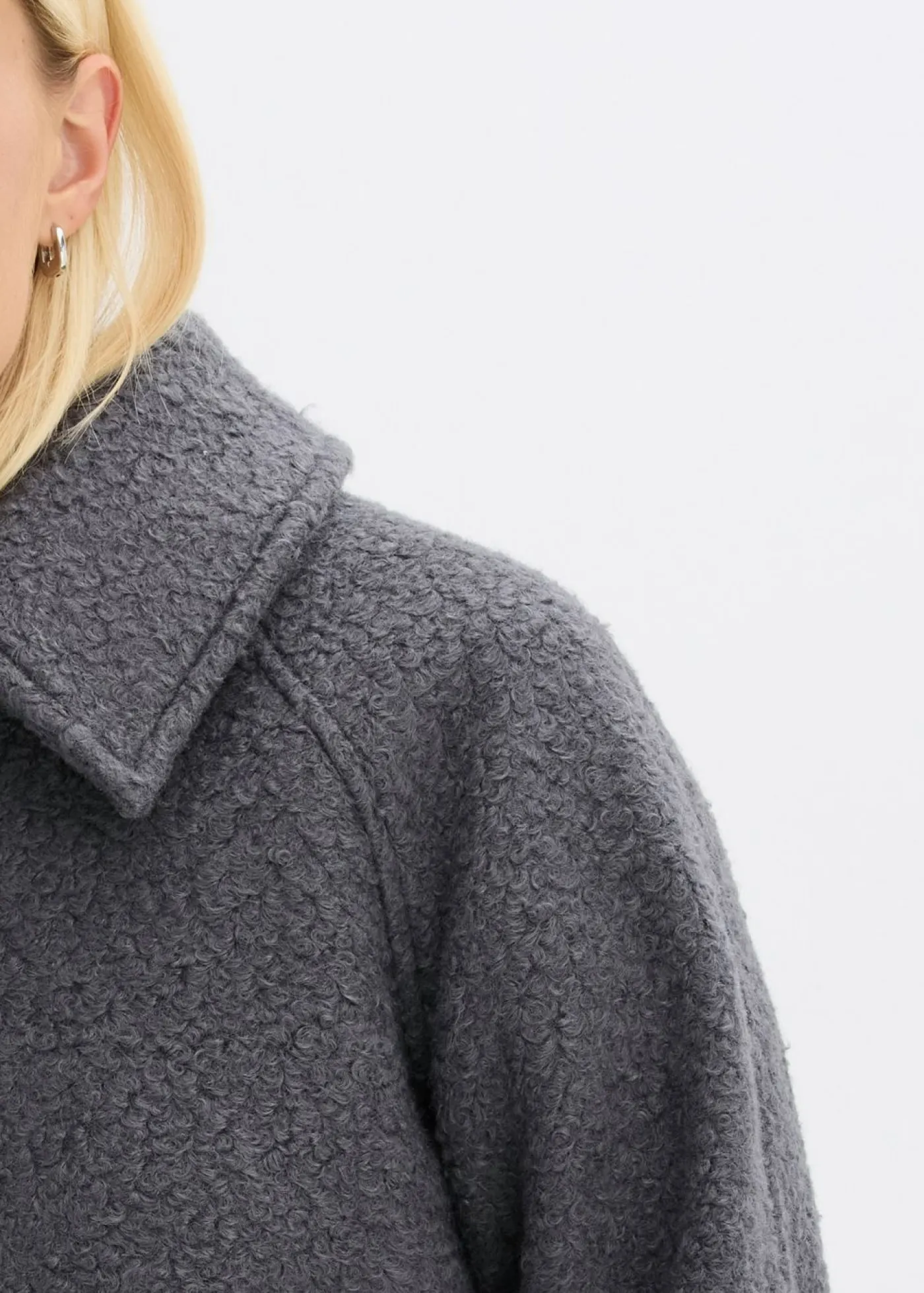 bonprix bonprix Chaquetas Y Abrigos>Blusón de bouclé suave pizarra