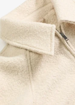 bonprix bonprix Chaquetas Y Abrigos>Blusón de bouclé suave gris guijarro