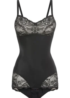 Mujer bonprix bonprix Body adornado con efecto moldeador medio