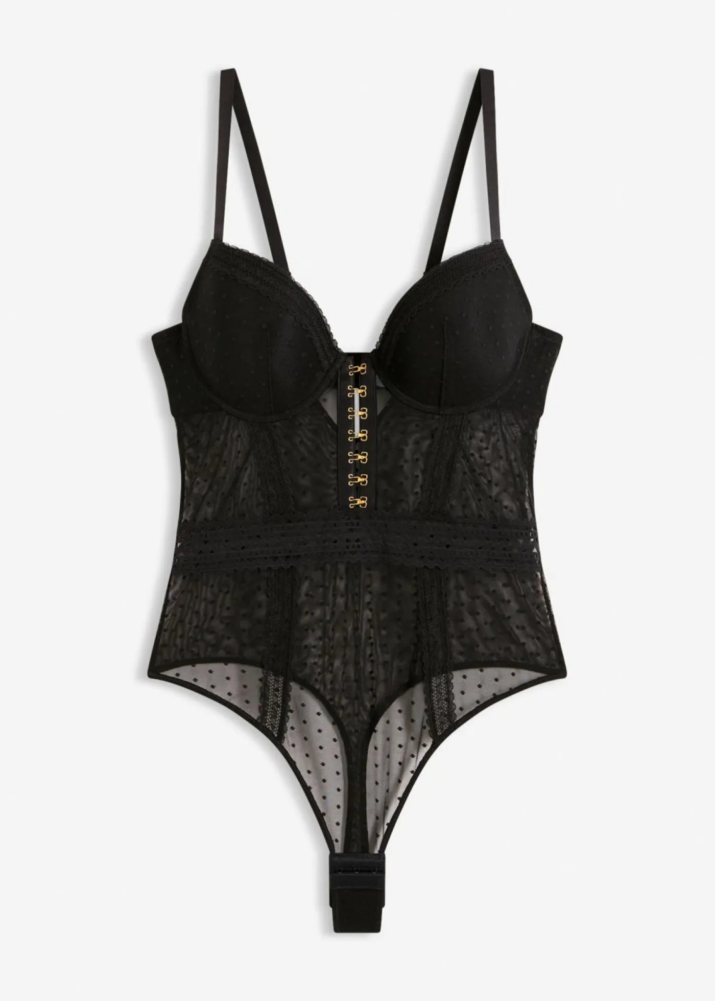 bonprix bonprix Sujetadores De Copa E A H|Bodies>Body con tanga Negro