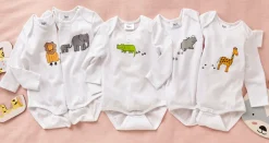 Niños bonprix bonprix Body de manga larga para bebé de algodón orgánico (5 unidades)