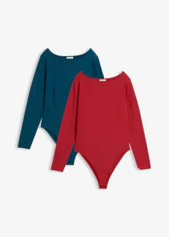 Mujer bonprix bonprix Body de manga larga (2 unidades)