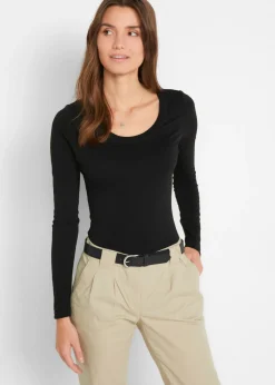 Mujer bonprix bonprix Body elástico de manga larga