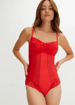 bonprix bonprix Bodies|Ropa Interior Moldeadora>Body moldeador con efecto medio rojo intenso