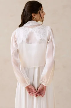 Mujer bonprix bonprix Bolero de tul fino con detalle de lazo