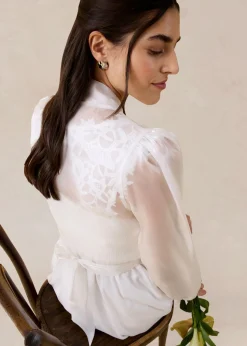 Mujer bonprix bonprix Bolero de tul fino con detalle de lazo