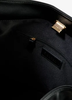 bonprix bonprix Complementos Temáticos·Accesorios Veganos|Bolsos>Bolso bandolera con detalle de correa Negro