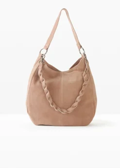 Mujer bonprix bonprix Bolso de ante con correa decorativa adicional