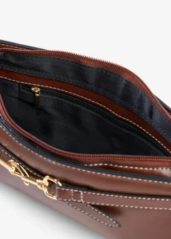 bonprix bonprix Complementos Temáticos·Accesorios Veganos|Novedades>Bolso de estilo bandolera con detalle de hebilla Capuchino