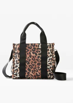bonprix bonprix Bolsos>Bolso de mano estampado leo negro/beige