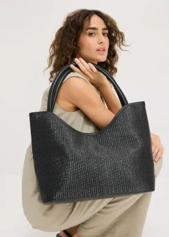 Mujer bonprix bonprix Bolso shopper con aspecto de paja