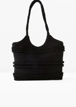 bonprix bonprix Bolsos|Ropa De Playa>Bolso shopper de tela Negro