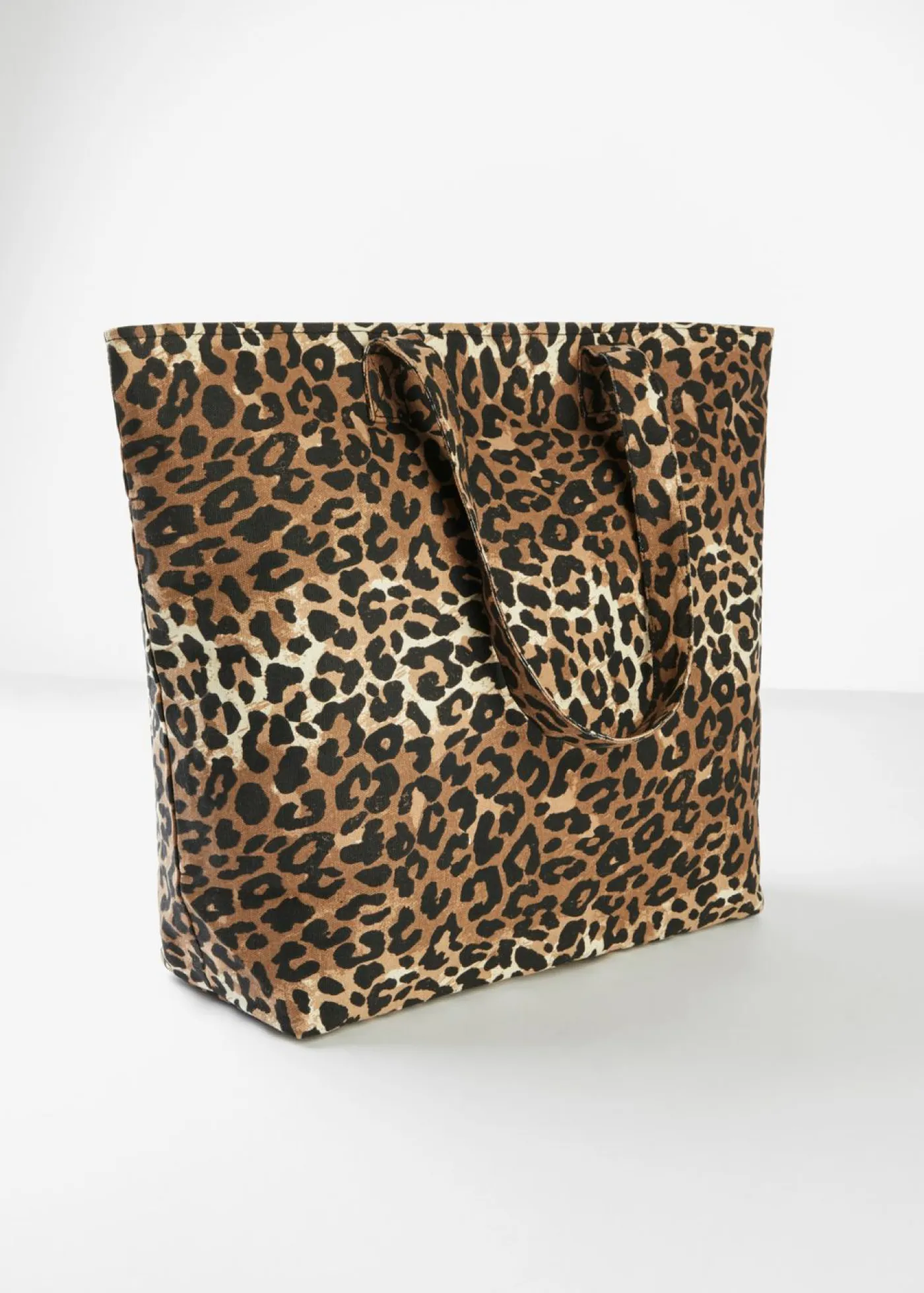 Mujer bonprix bonprix Bolso tipo shopper de lona con estampado de leopardo