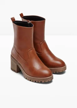 bonprix bonprix Botines De Nieve·Botines Clásicos|Botines De Nieve·Botas Con Tacón>Bota Coñac