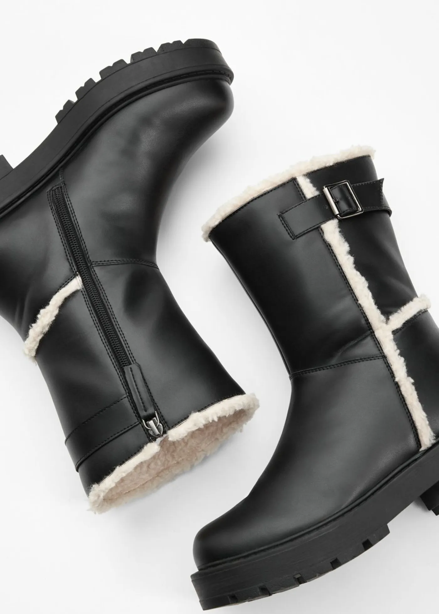 bonprix bonprix Botas De Pelo|Botas>Botas Negro