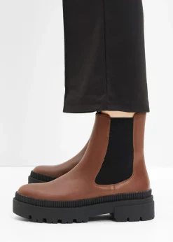 Mujer bonprix bonprix Botas Chelsea con suela perfilada