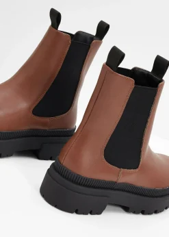 Mujer bonprix bonprix Botas Chelsea con suela perfilada