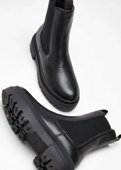 Mujer bonprix bonprix Botas Chelsea con suela perfilada