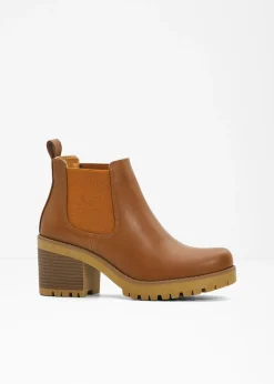Mujer bonprix bonprix Botas Chelsea con tacón ancho