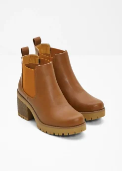 Mujer bonprix bonprix Botas Chelsea con tacón ancho