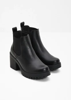 Mujer bonprix bonprix Botas Chelsea con tacón ancho
