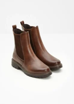 bonprix Tamaris Botines De Nieve·Botines Chelsea|Botines De Nieve·Botines Forrados>Botas chelsea de Tamaris marrón